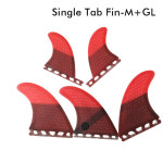 싱글 벌집 세트 컬러 쿼드 핀 보드 서핑 섬유 유리 트라이 GL 탭 M 레드 : 발마커머스