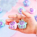 가위바위보 게임기 묵찌빠 복불복 키링 펜던트 키체인 열쇠고리 장난감 (A0619) : 꼬슈 COSSU