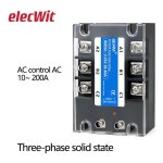 솔리드 스테이트 릴레이 AC-AC, 3 상 SSR 80-250VAC 제어, 24-480V, 10A 60A 80A 150 : 도원통상