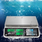 산업용 방수 전자저울 횟집 수산 시장 식당 무게 정밀 깊은 방수 저울 레드 레터 15kg/1g : 무브투코리아