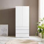 NEW 솜씨방 로아 E0 LPM 터치 장롱 800 서랍옷장 낮은 신혼부부 원룸 : 솜씨방가구