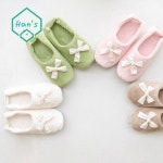 리본 실내화 극세사 덧신 사실 슬리퍼 거실화 : 에이치에스칠몰