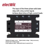 솔리드 스테이트 릴레이 AC-AC, 3 상 SSR 80-250VAC 제어, 24-480V, 10A 60A 80A 150 : 도원통상