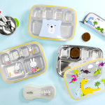 국내산 스텐 304 캐릭터 유치원 어린이집 뚜껑 식판 유아 깊은형 스텐 식판 도시락 쿨디노 : 씨에스동양상사