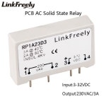 미니 PCB 솔리드 스테이트 릴레이 모듈, DC 제어 AC 3V 5V 12V 24VDC 입력 전압 1 상 제로 스위칭 SSR 4 핀 230V/480V : 도원탑