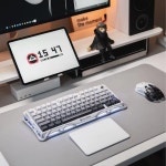 그라바스타 머큐리 K1 게이밍 키보드 - 그래디언트 화이트 : 그라바스타