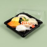 [BP] 유부초밥 스시 테이크아웃 PS 사각접시 XYW-F03+뚜껑포함 1박스 600세트 : 더포장몰