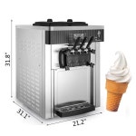 16-28l/h 소프트 아이스크림 메이커 2.2kw 냉장고 (컴프레서 자동 판매기 쿨러 포함) 다른 셔벗 상업용 : 프린스타23