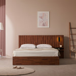 파로마 이즈 리베라 수납 침대 협탁1개+본넬매트 Q : 온라인 브랜드 가구