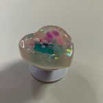 썸머스테이션 젤리통통베어 (연분홍) 레진 그립 톡홀더 스마트톡 : 썸머스테이션