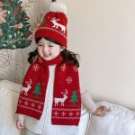 보들보들 크리스마스 머플러 목도리 산타 트리 눈사람 패턴 이벤트 파티 : 하이헬로하우디