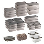 비트리 부드럽게 휘어지는 냉동실 정리용기 풀세트, 11종 40개 세트 : 비트리몰