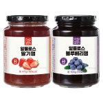 초록원 저당 저칼로리 알룰로스과일잼 2종 (딸기잼+블루베리잼) : 초록원공식몰