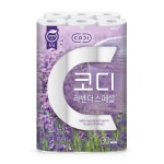 코디 순수 3겹 데코 화장지 30롤 30m 두루마리 휴지 물에잘녹는 비데 : 티에스shop