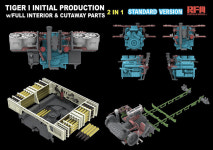 CRM5130 1대35 타이거 I 초기생산형 (풀인테리어&컷어웨이 파트)-스탠다드 버전 TIGER I Initial Production : 노윙하비