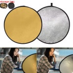 촬영 휴대용 원형 반사판 확산판 라이트 리플렉 디퓨저 패널 보드 60cm (A0737) : 꼬슈 COSSU