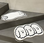 냥냥댕댕 러그 미니 발매트  고양이 강아지 캐릭터 러그 : 피키파이 PICKIFY