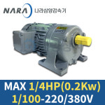 삼양기어드모터 MAX F88 1/4HP 0.2Kw 1:100 HT수평 삼상, 삼양감속기 : 시화 삼양상사