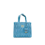 [세컨핸즈] [비아르] MiuMiu 미우미우 여성 마테라쎄 나파 가죽 레더 토트백 마리나블루 : VIARE