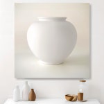 다복 달항아리 80x80cm 액자 복들어오는 그림 거실 인테리어 현관풍수 개업선물 캔버스 : 한결같이