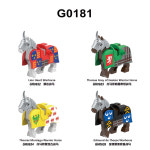 GH0181 중세시대 사자 왕 병사 기사 용 말 전마 미피 미니피규어 호환블럭 : 타오샵k