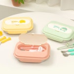 에디슨 이름각인한 스텐 식판 가방세트 어린이집 유치원 : 비스포케아