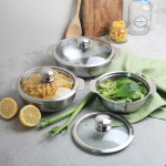 통5중 스테인레스 인덕션겸용 미니냄비 이유식 뚝배기 소형냄비 밀크팬/ 14cm 양수 : 굿프라이스