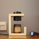 캔들 워머 향초 원목 전기 밝기조절 스위치 전구 선물 : 롬준샵