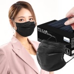 퓨랩 숨쉬기 편한 덴탈형 KF94 마스크 L(대형), 블랙, 100개 : 엔버스