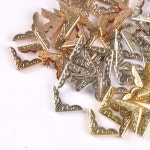 골드 실버 로즈 금속 코너 프로텍터 책 DIY 공예 스크랩북 사진 앨범  메뉴 c0333 50 개 : 글로우마켓365