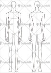 패션 스타일화 패션일러스트 바디 - 남자(디지털 파일 메일 전송 상품) : 패션테이블
