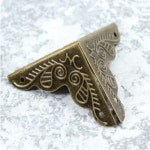 복고풍 스타일 엔틱 코너 모서리 금속 꺽쇠 장식(A0284) : 용천삼리