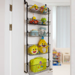 노바리빙 문걸이선반 무타공 문걸이 철제 화장실 선반 다용도 도어 방문 수납 세탁실 : 노바리빙