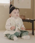 베이비 임금 모자 왕세자 한복소품 신생아 남아 형제 쌍둥이 백일 돌 조카선물 복건 익선관 : 꿈가득옷장