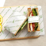 (SH) 샌드위치 베이커리 포장 디자인 단포 유산지 식품 포장지 1000장 : 해피팩