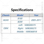 전면 배수 커버 후드 그릴 배수 1698300275 1698300375 1698360018, 2005-2011 W245 메르세데스 벤츠 B 클래스 B180 B200 용... 