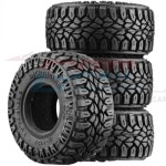 [TRX4MZSP22A-BK] (4개입) 1.0 Inch High Adhesive Crawler Rubber Tires w/Foam Inserts (Traxxas TRX-4M｜크기 : 유니크RC