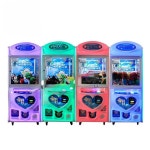 바나나 랜드 테디 베어 자동 판매기, 아케이드 동전 작동 클로 크레인 기계, 아이용 행운의 별 뽑기 : 프린스타26