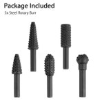목공 그라인더 로터리 비트 세트 5pcs 홈파기 연마 밀링 트리머 (A0798) : 용천삼리