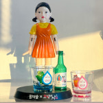 진로 참이슬 오징어게임 컬러잔 커플 영희 게임기 콜라보 세트 : 망고브록
