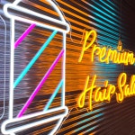 미용실 네온사인, 영어 네온, 간판 네온사인, 주문제작, 실리콘 LED 네온사인 : 리얼네온