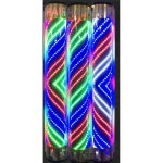 실 LED 원통 모델 75X20레드그린네이비K 싸인볼 실버 벽걸이형 헤어샵... 조명 전등 이발소 미장원 75X20레드그린네이비K 정부표준배치 : 세봉지