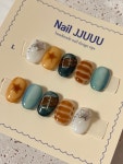 [수제네일팁] 블루 진 : 쭈네일 JJUUU Nail