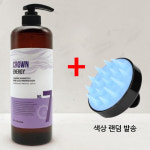 크라운 에너지 두피 탈모 샴푸 1000ml+3개 천연 아로마 아이덴 단백질 대용량 샴푸 : 미엘메디칼