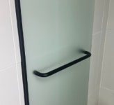 화장실 샤워부스 유리문손잡이 욕실 유리문 타올바손잡이 A타입-크롬유광 22x450x50mm : 남선하드웨어금속