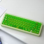 아이페이 네온 클리어 투명 키캡 그린 PC 키캡 LED 독거미 기계식 키보드 용 : 키캡연구소