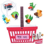 우리동네 마트 장보기놀이 4인용 시장놀이장난감 시장놀이교구 시장바구니 : 페나로드