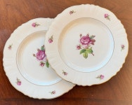 [로코코블랑]시라쿠스 빅토리아 모스로즈 페더럴쉐입 디너접시 / 앤틱접시 앤틱그릇 앤틱소품 빈티지소품 홈카페 : 로코코블랑앤틱