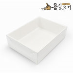 다용도종이박스 케이터링박스 8호 런치박스 답례품 샌드위치 샐러드 플레이팅박스 선물박스 (200개) : 용기는요기