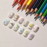 유성 드로잉 네일색연필 12종세트 젤네일아트 색연필아트 드로잉네일 : 아몬드영